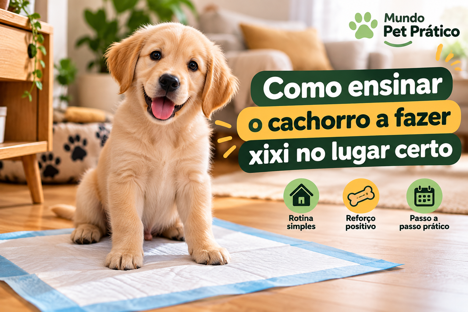 Como ensinar o cachorro fazer xixi no lugar certo